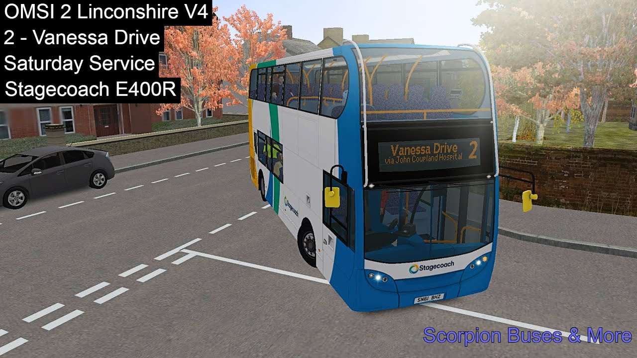OMSI 2 | Saturday Service | 2 - Vanessa Drive | Stagecoach E400R | Linconshire V4