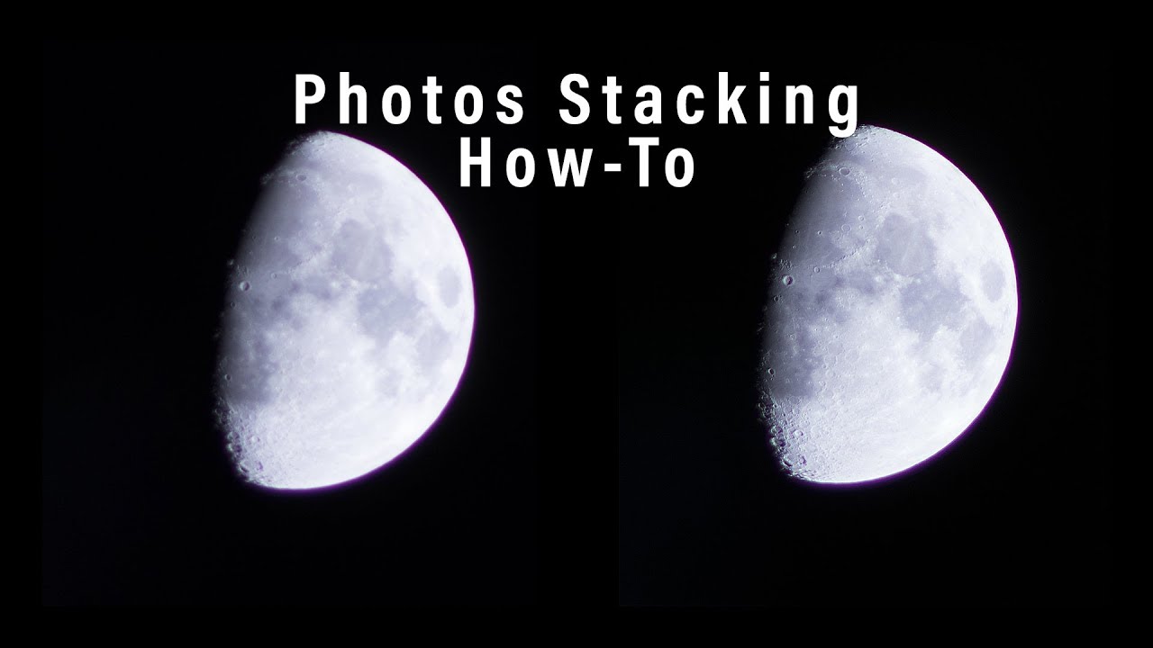 (EN) Quick tutorial on moon photography and stacking