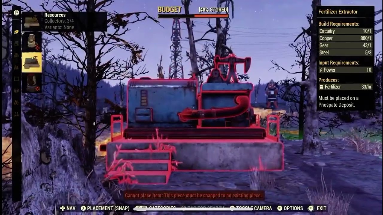 Fallout 76 setting up camp 