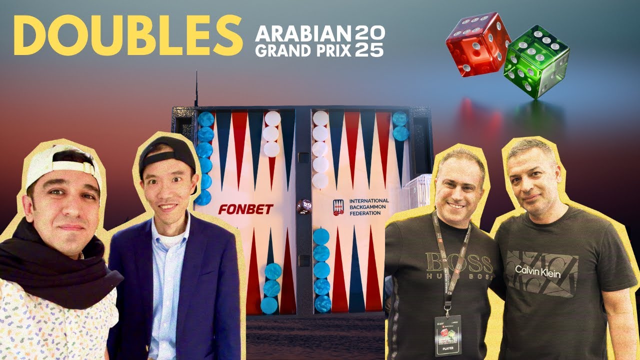 Backgammon Arabian Grand Prix 2025 ▸ Mochy 🇯🇵 Hossein Paknahad 🇮🇷 vs Ali Kolbadi / Afshin Omidi 🇮🇷