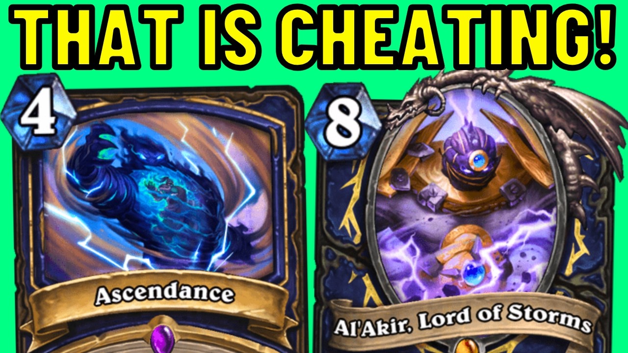 Cheating a COLOSSAL Amount of Mana!!! Al'Akir Lord of Storms Shaman!