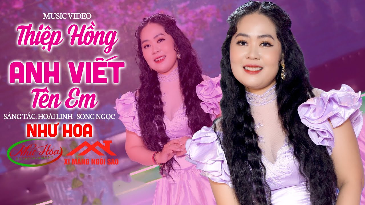 Thiệp Hồng Anh Viết Tên Em - Như Hoa | Nhạc Vàng Hay Nhất