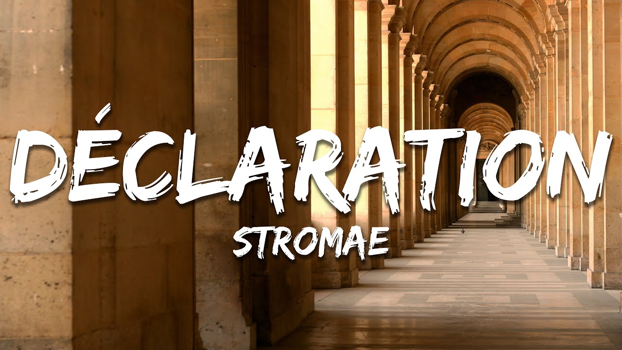 Stromae - D&eacute;claration (Paroles/Lyrics)