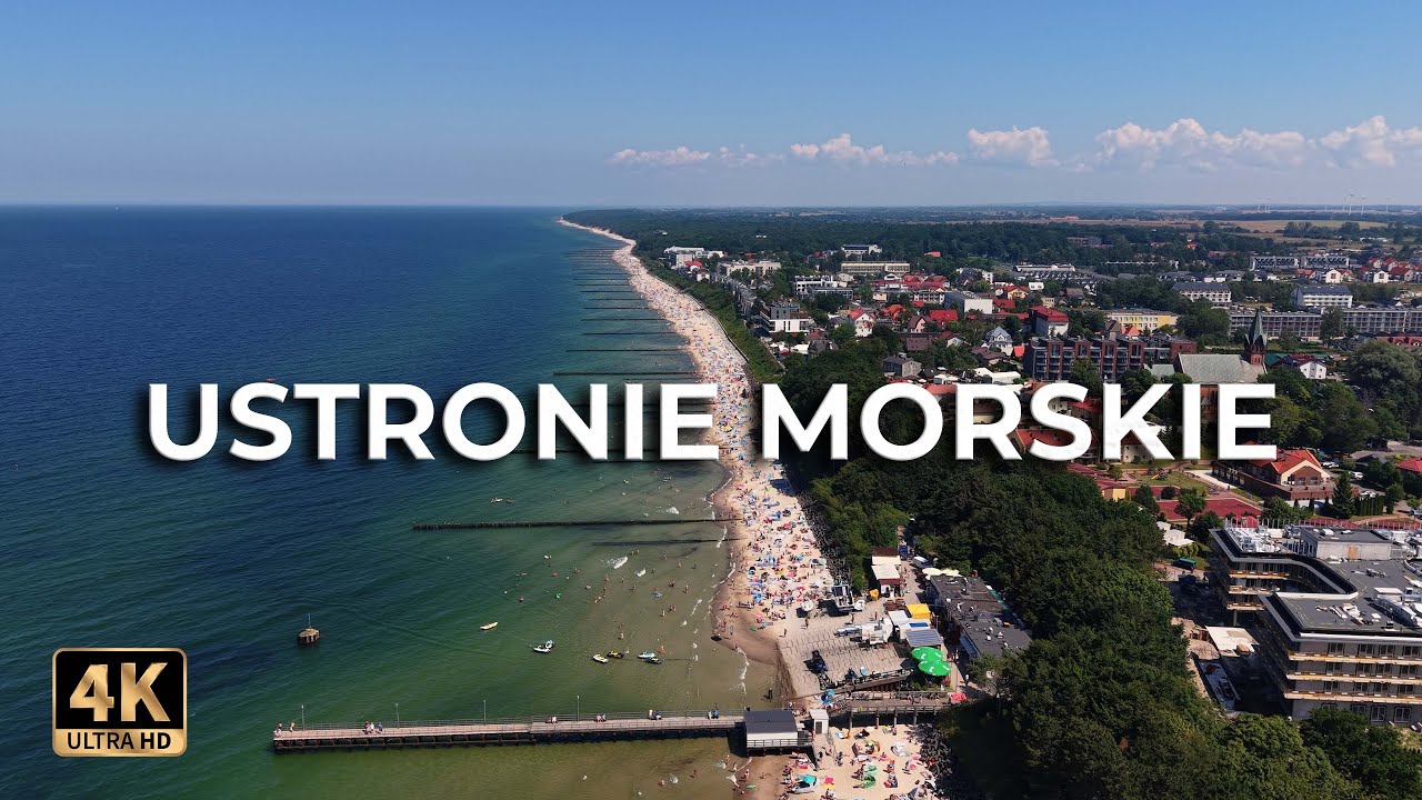 Jak wygląda plaża w Ustroniu Morskim? Zobacz z drona! | 2025 | 4K