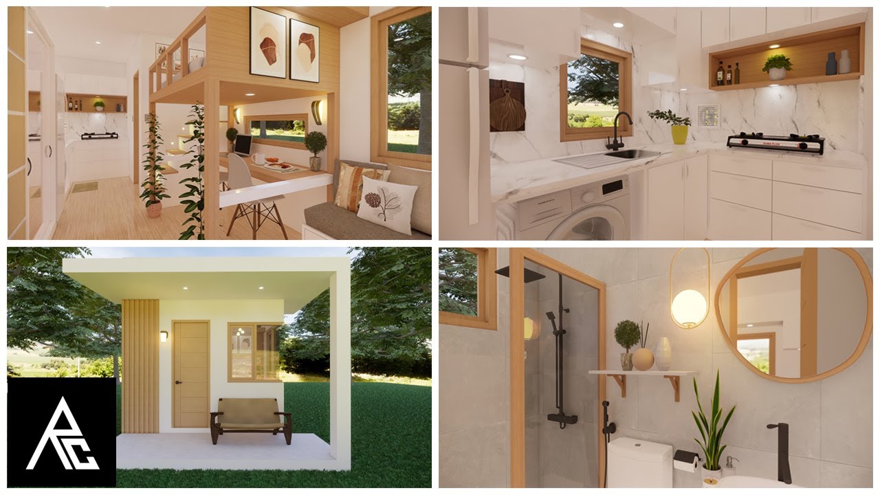 Awesome Tiny House with Loft Bed Design Idea