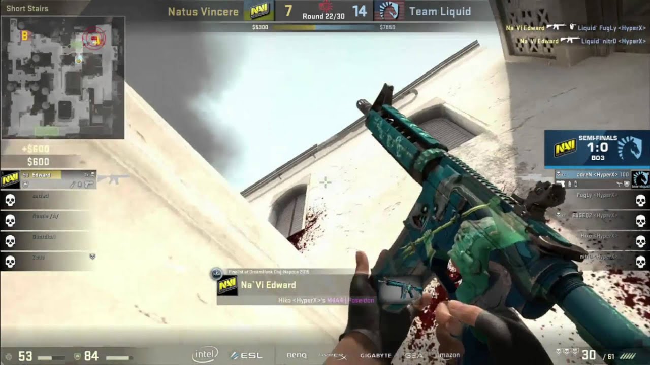 CS:GO - Edward Amazing 1 vs 4 Clutch vs Team Liquid @ IEM San Jose 2015