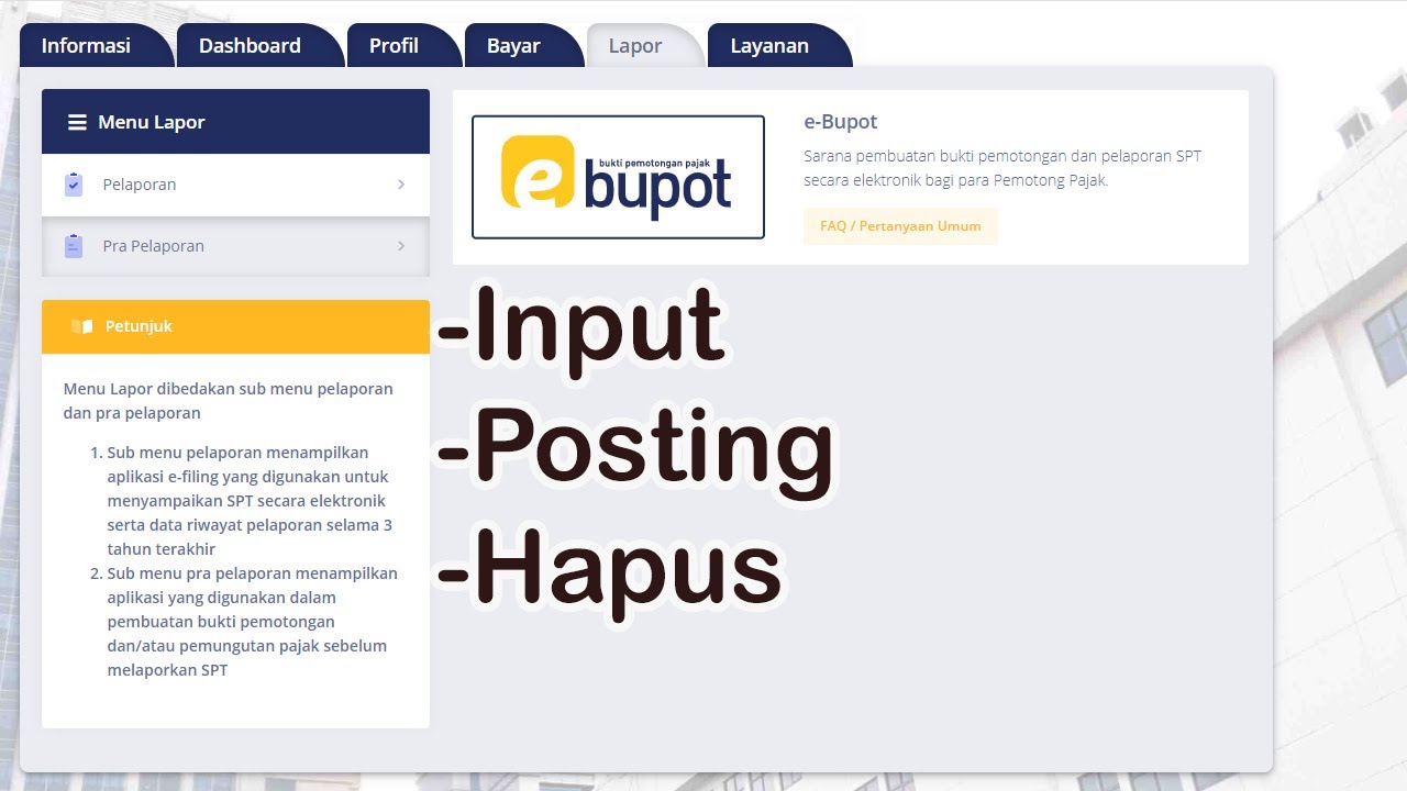 TUTORIAL E BUPOT MENGHAPUS EBUPOT, INPUT EBUPOT SETELAH DI POSTING #ebupot #PPh23 #eBupotPPh23