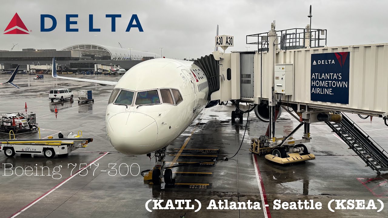 4K Trip Report: Delta Airlines (Main Cabin) Boeing 757-300 (ATL) Atlanta to Seattle (SEA)