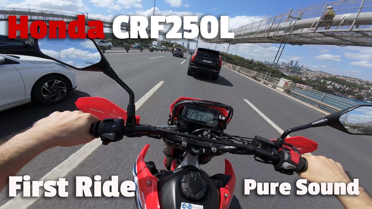 New Honda CRF250L First Ride Home Through Bosphorus