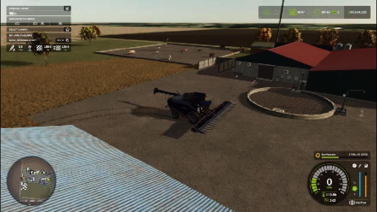 Unreastic sunflower harvest in Terre Haute agriculture map fs25