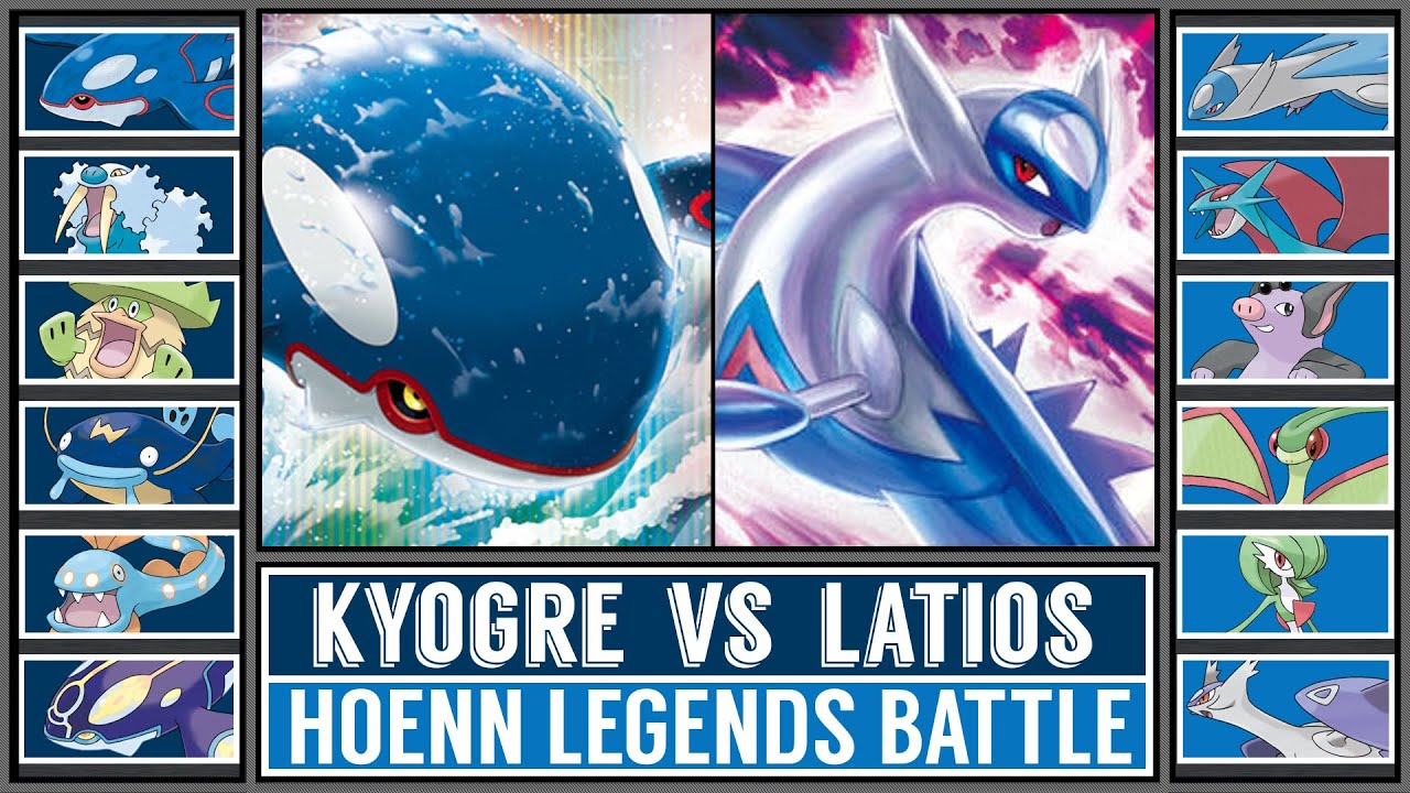 PRIMAL KYOGRE vs MEGA LATIOS | Hoenn Legendary Pokémon Battle