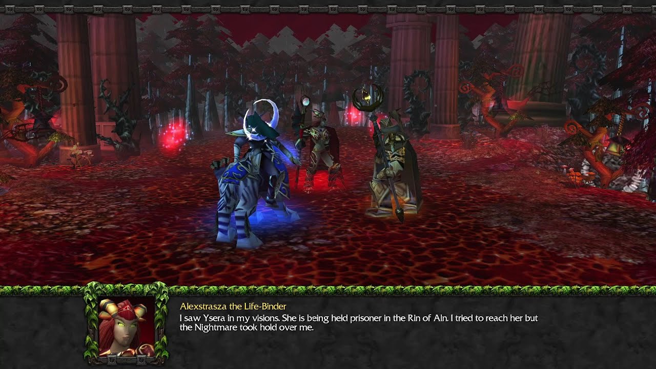 Tyrande saves Alextratza from Nightmare's minions