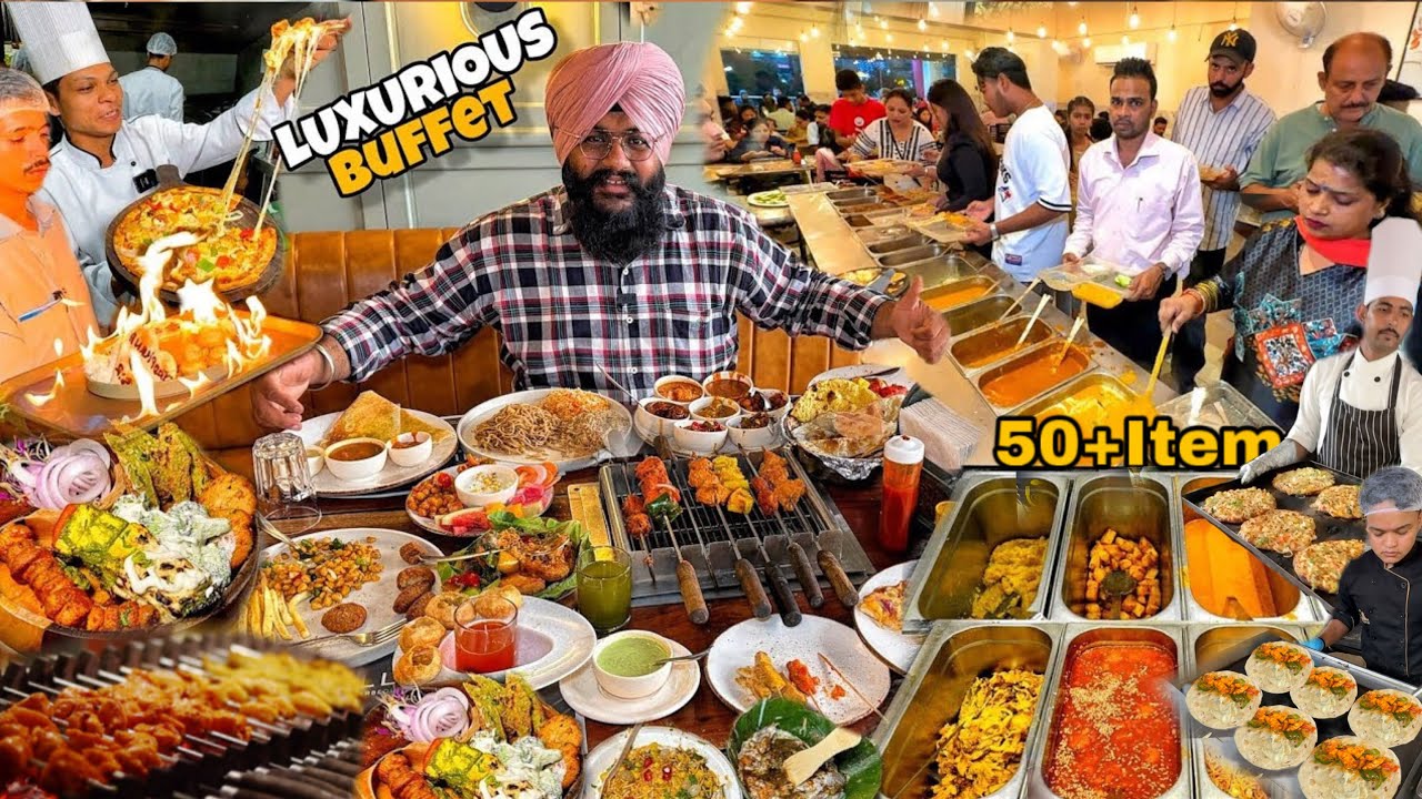 UNLIMTED 59+ Items Wala Luxury Buffet | Punjab Ka  Unlimited Street Food 