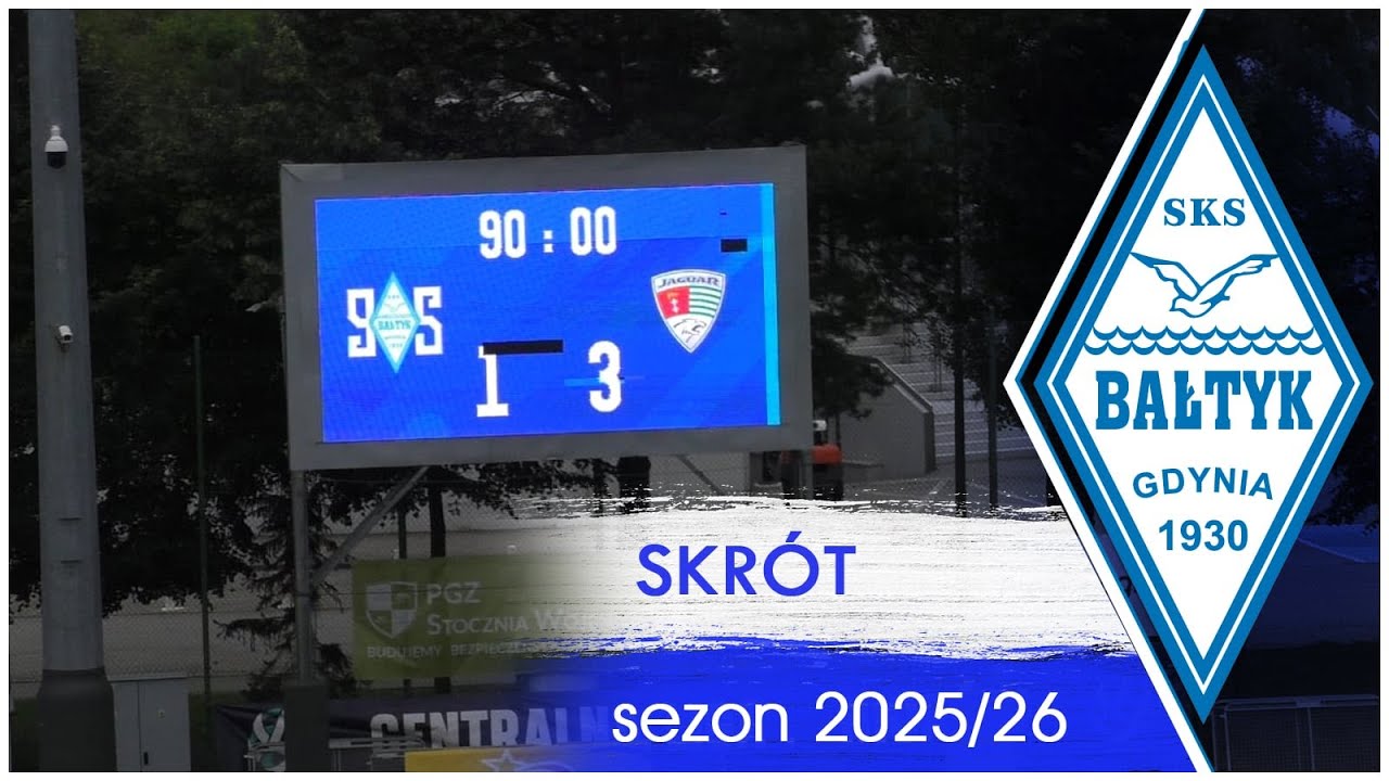 Bałtyk Gdynia 1:3 Jaguar II Gdańsk || skrót || 06.09.2025