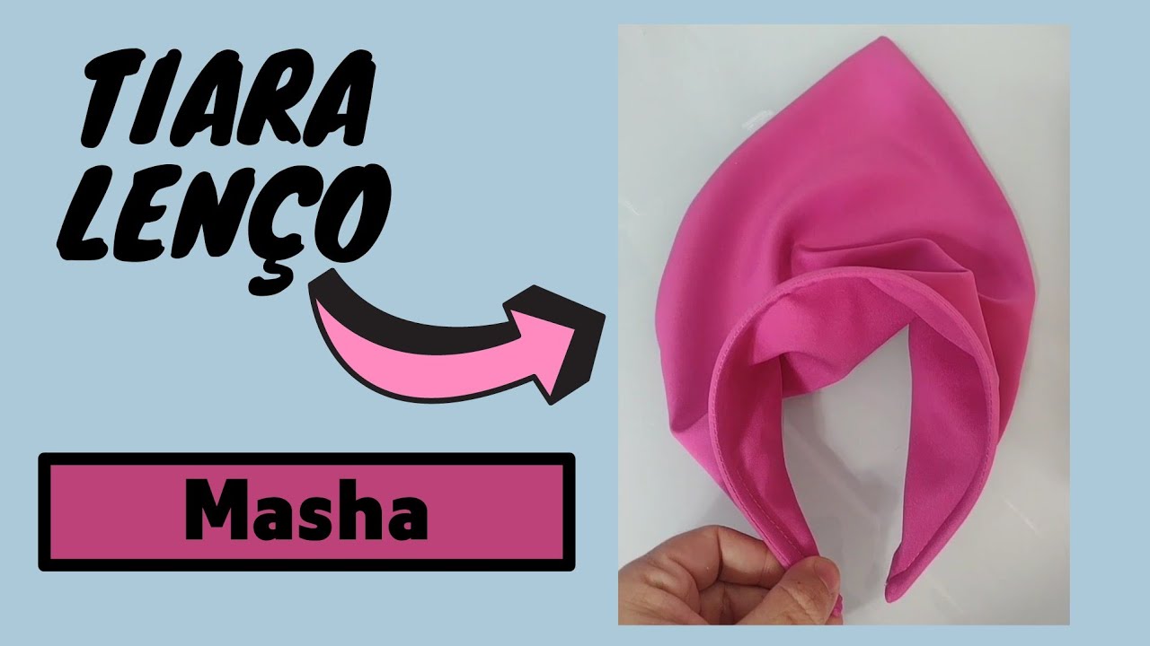 como fazer a tiara lenço da Masha #mashaeourso