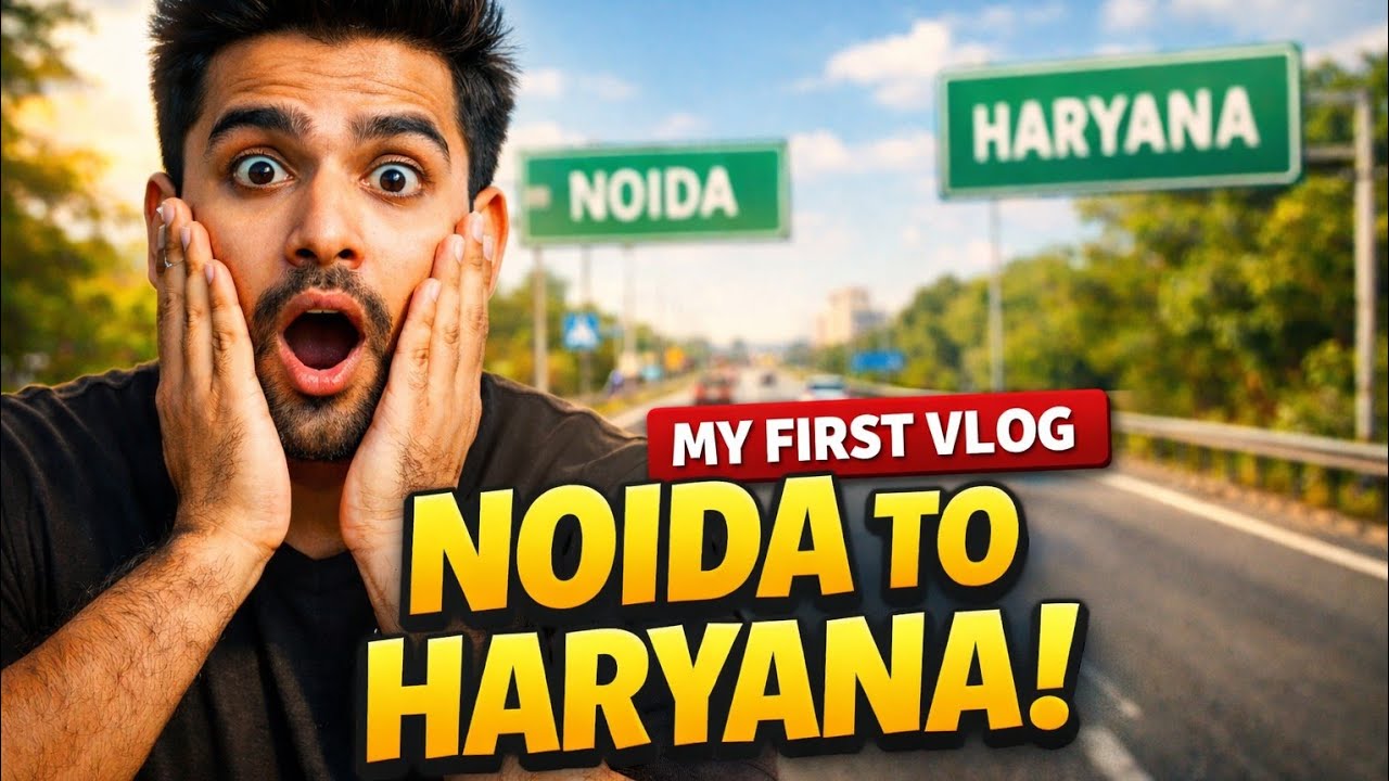 My first vlog 2026 new year (noida to haryana gurgaon ) #2026