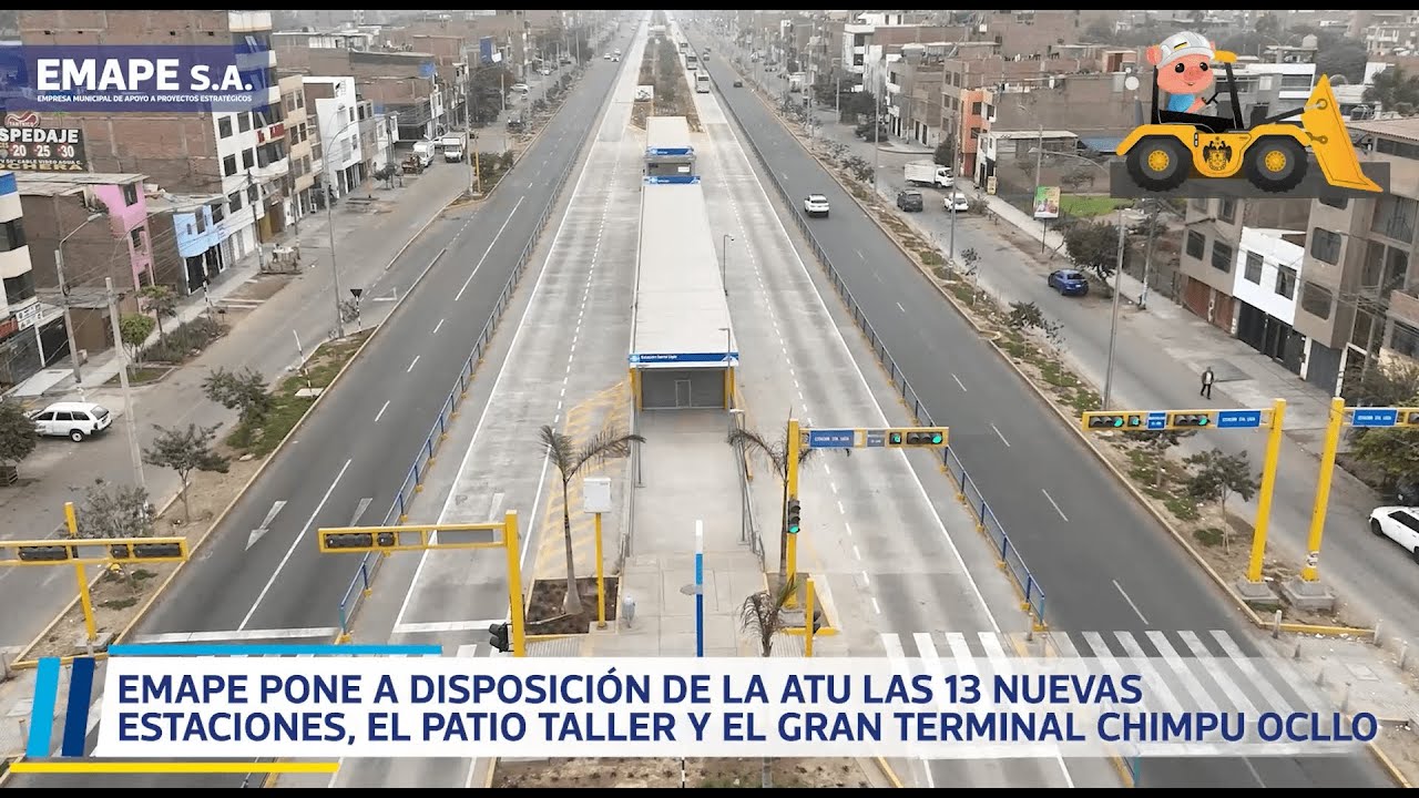 🚌 13 nuevas estaciones, un patio taller y el gran terminal Chimpu Ocllo
