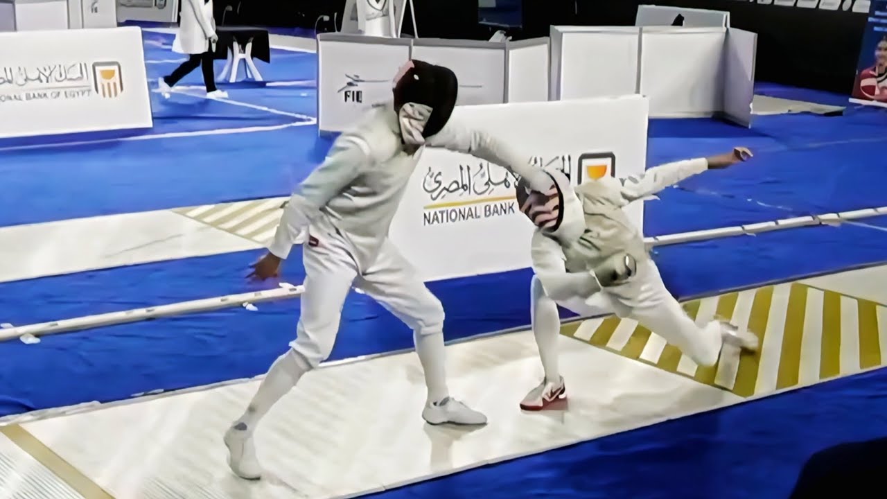 Kirill Borodachev vs nick itkin mens foil T8 bout cairo world cup 2026 #sprots #fencing 
