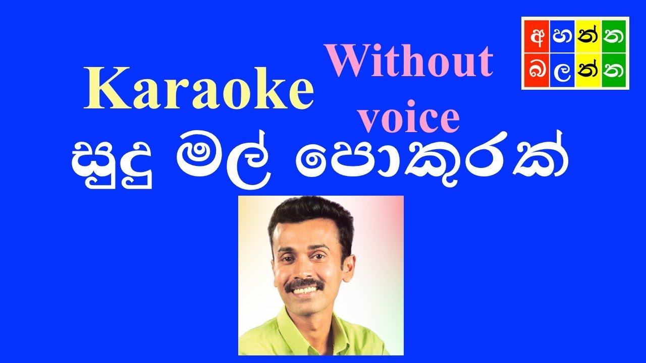 සුදු මල් පොකුරක් Sudu mal pokurak - Karaoke ( without voice )