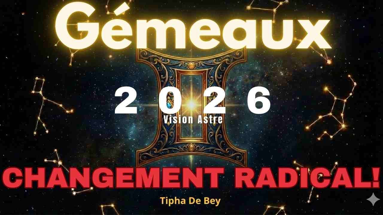 Horoscope 2026 Gémeaux  Un changement radical:  Amour, Travail, Santé