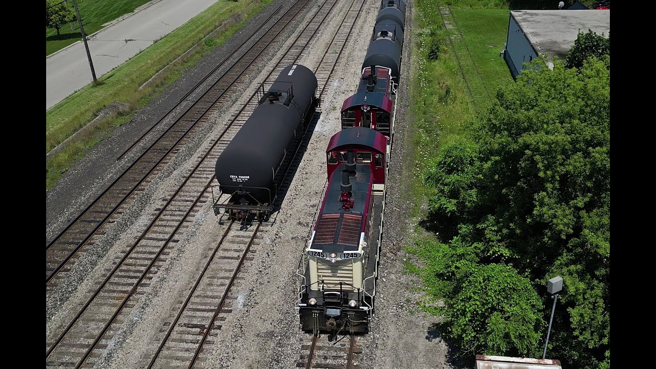 RAILREEL Shortline Switching Ontario Southland Railway  Woodstock Ontario July 16 2024