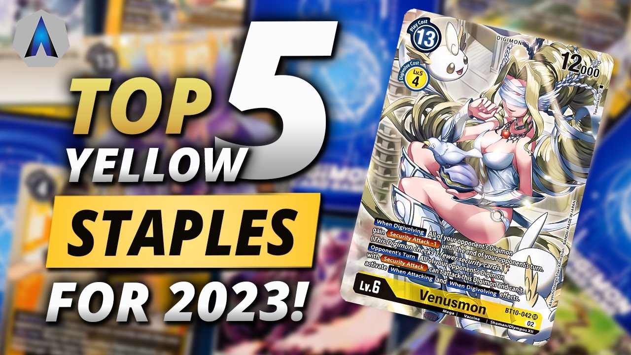 Top 5 Yellow Staple Cards for the Digimon Card Game & Digimon TCG (January 2023)