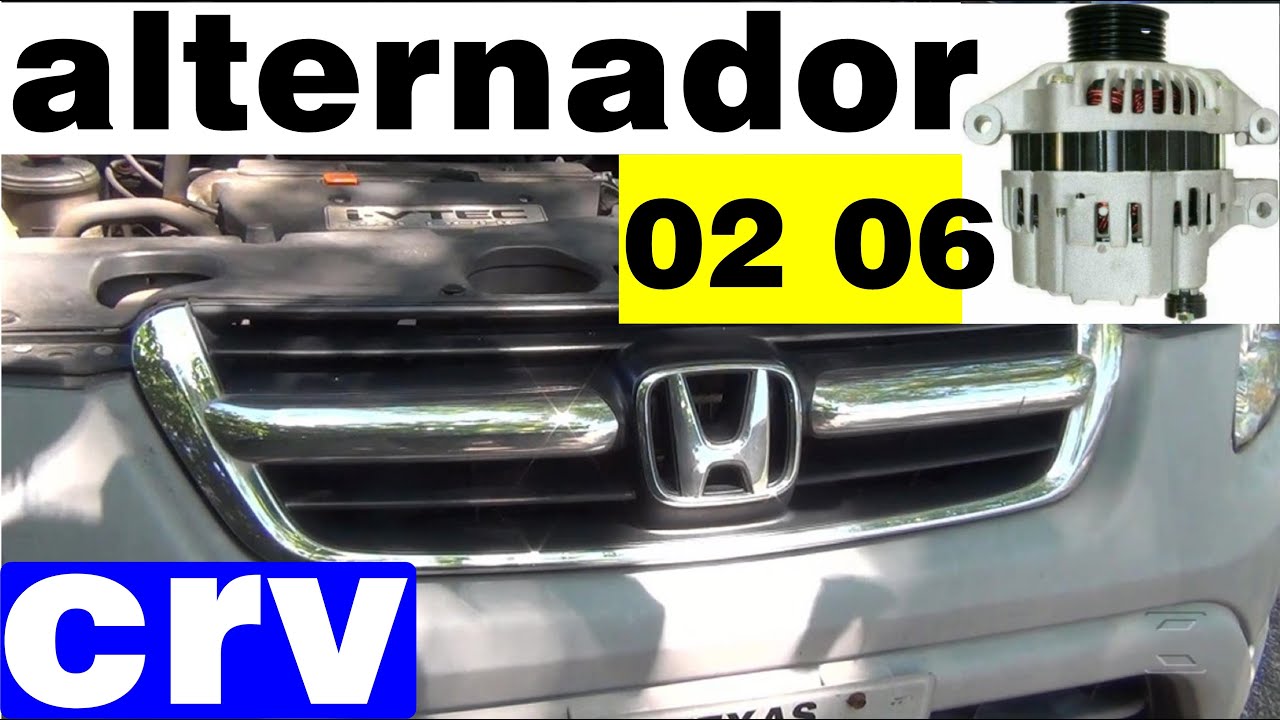 how to replace alternator 2002 2003 2004 2005 2006 honda crv element alternator