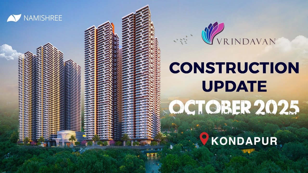 Vrindavan by Namishree | 2/3/4 BHK Ultra Luxury Apartments in Kondapur | Construction in Full Swing