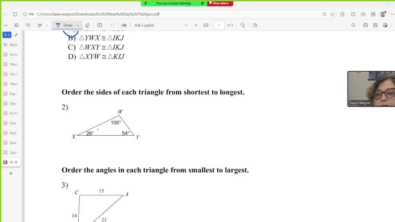 Pythagorean Theorem and Converse
