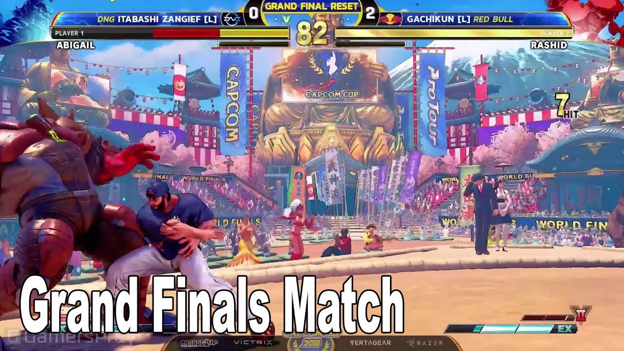 Capcom Cup 2018 - Grand Finals Match Itabashi Zangief vs Gachikun [HD 1080P]