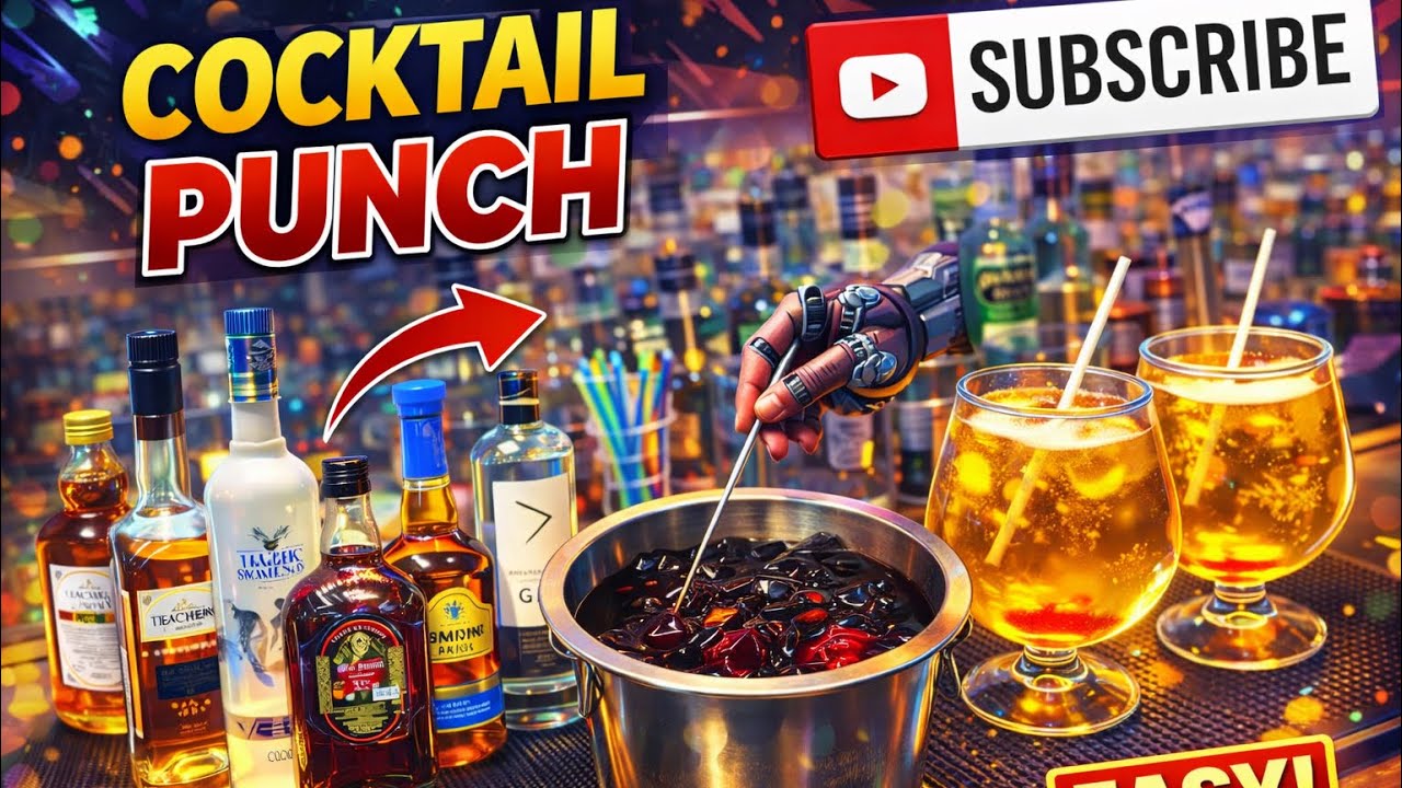 🔥Strong Cocktail Punch 🍹| SMARTY THE BARTENDER | 