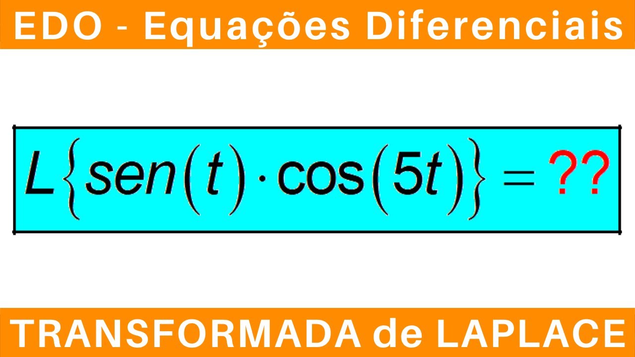 EDO: EQUAÇÕES DIFERENCIAIS ✴️ TRANSFORMADA de LAPLACE: Cosseno #edo #exercícios