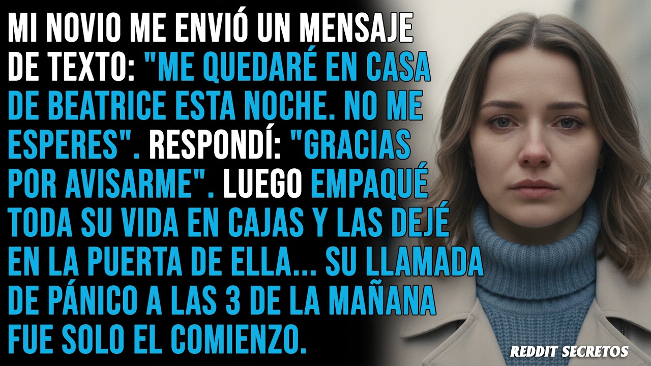 Mi novio me envió un mensaje de texto: 