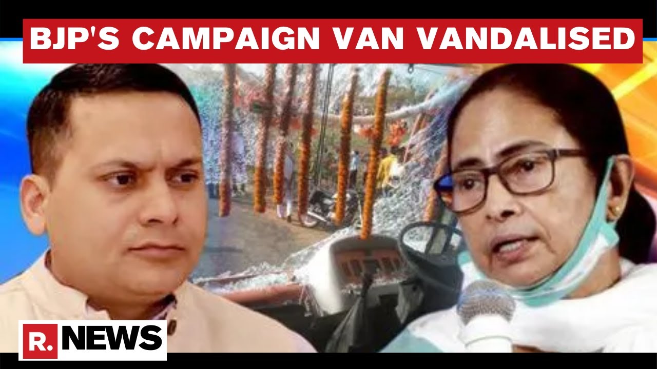 BJP's Campaign Van Gets Vandalised In Purulia Ahead Of West Bengal Polls, Party Blames TMC