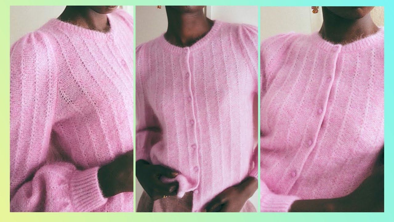 Простое вязание/ Увидеть модель и связать без проблем 👀🧶/ Весенняя кофта спицами 👍📝
