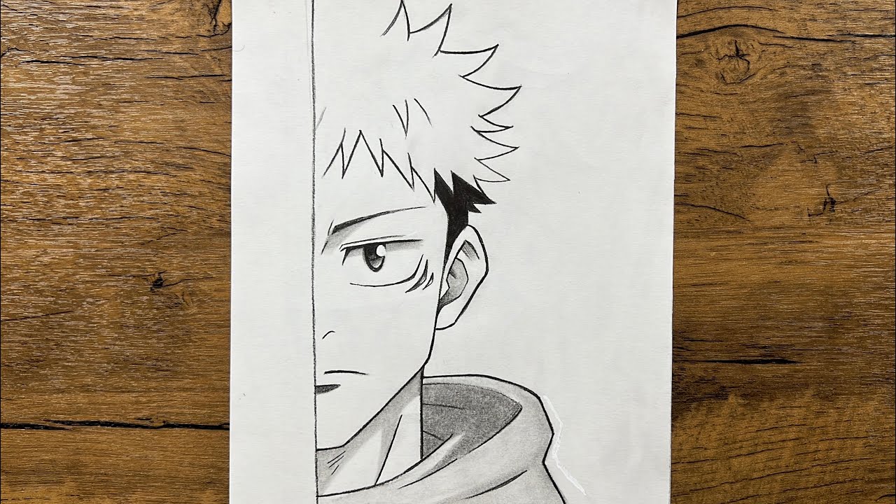 How to Draw Yuji Itadori Step-by-Step | Easy Anime Drawing for Beginners