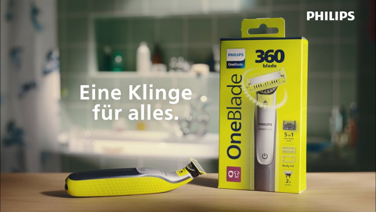 Schluss mit kompliziert. Philips OneBlade. Eine Klinge f&uuml;r alles.