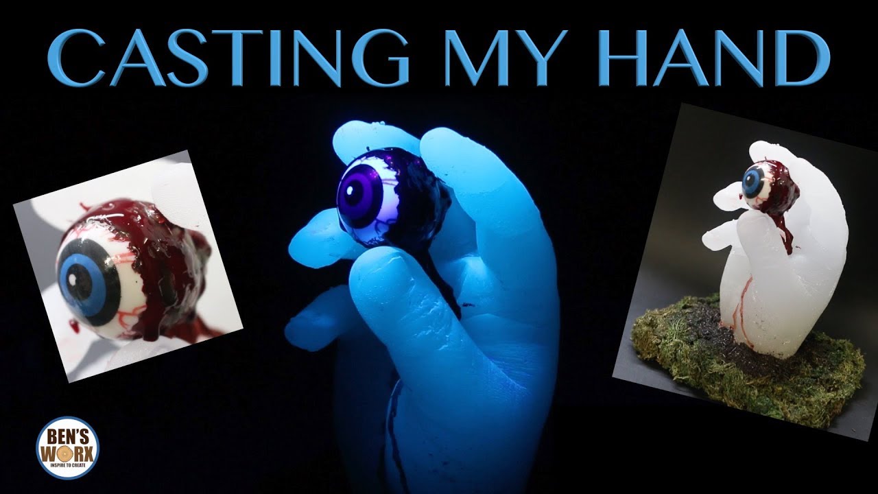 Resin Casting my hand for Halloween