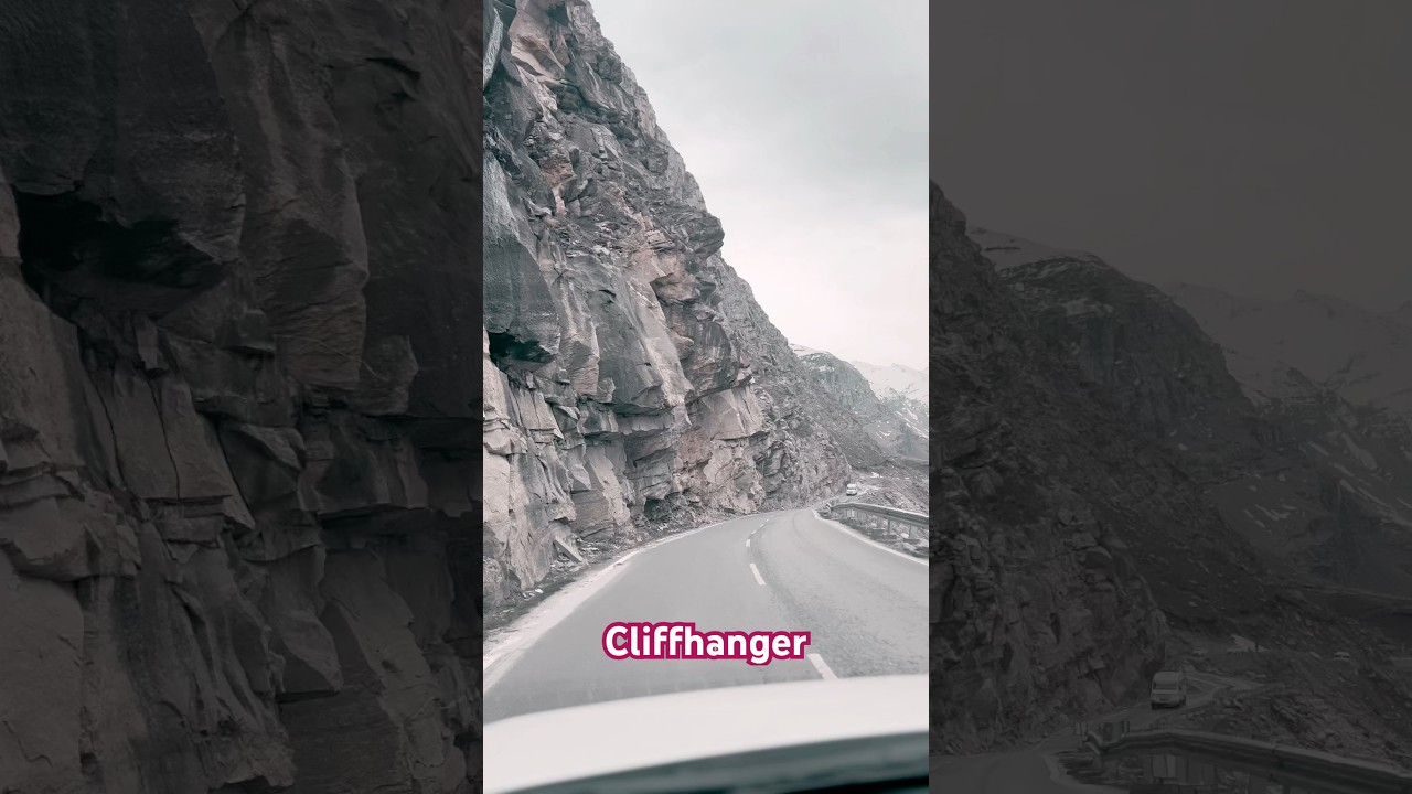 Himachal cliff hanger road views🫶 #himachal #nature #travel #cliffhanger #mountains #rohtangpass