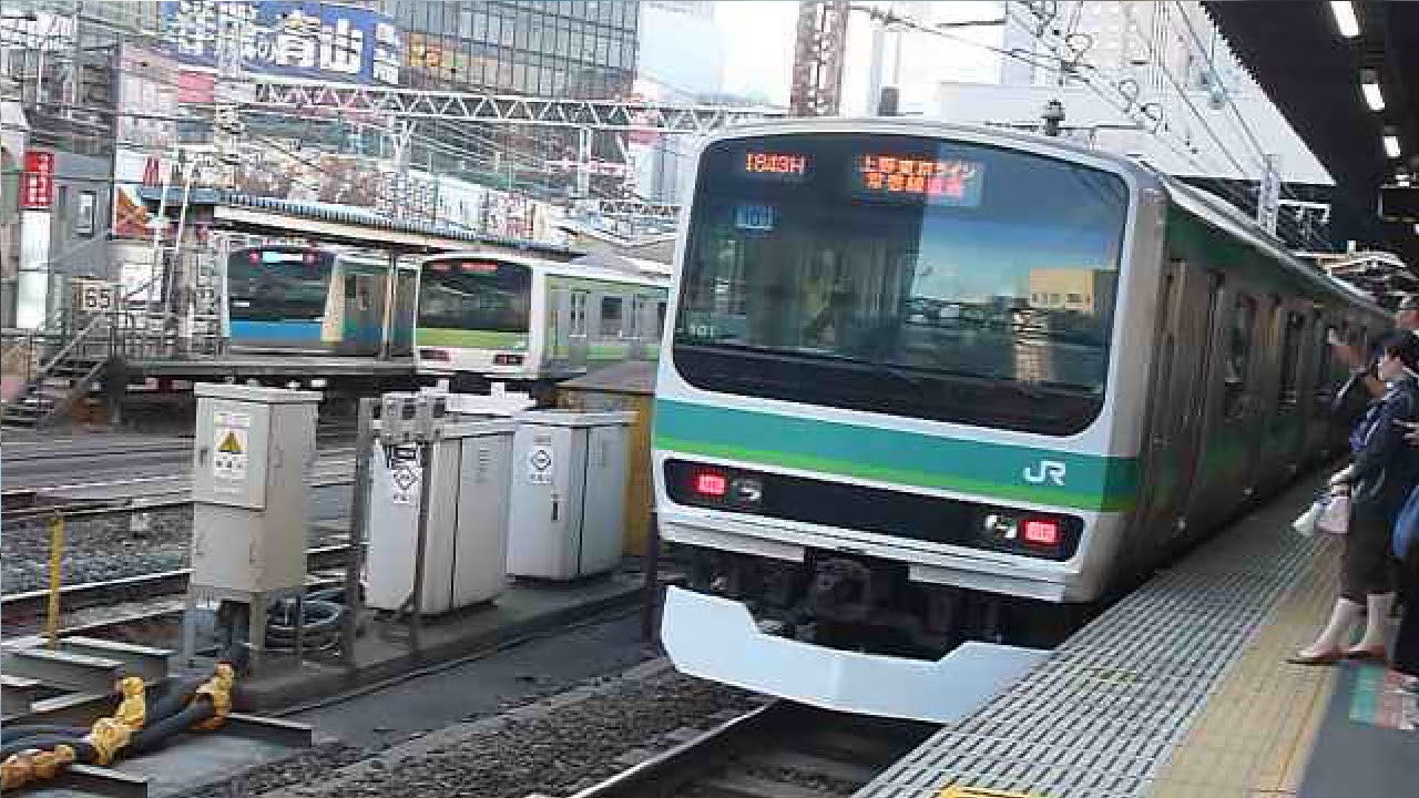 オーバーランの瞬間‼︎ 上野東京ライン15両編成 新橋駅