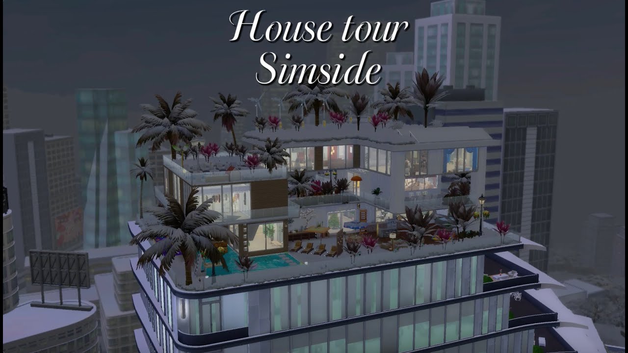 Our New Home - Tour of rooftop house I The Sims 4