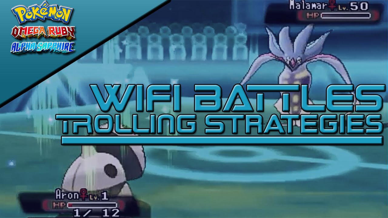 Pokemon ORAS WIFI : Trolling Battle Strategies Level 1 VS 50 Aron Sweep