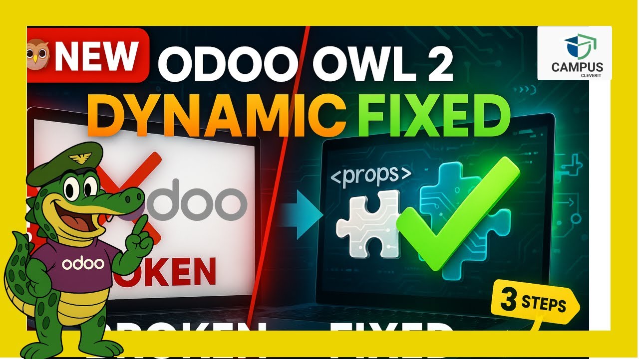 🚨 Odoo OWL Framework Tutorial: Dynamic Props