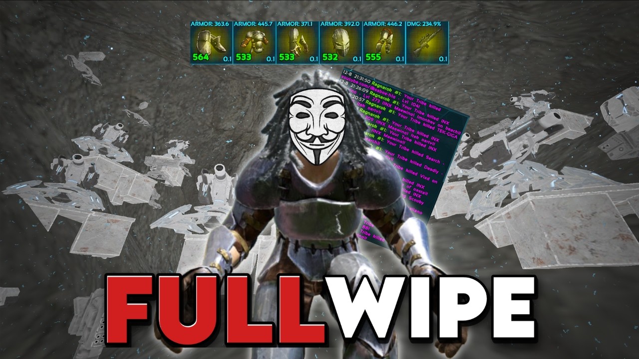 Como Un Solo de 10.000 Horas DOMINA un Wipe - INX Solo - FULL WIPE ARK PvP