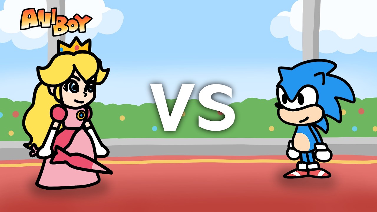Princess Peach VS Sonic | The Super Mario Galaxy Movie | Sonic the Hedgehog