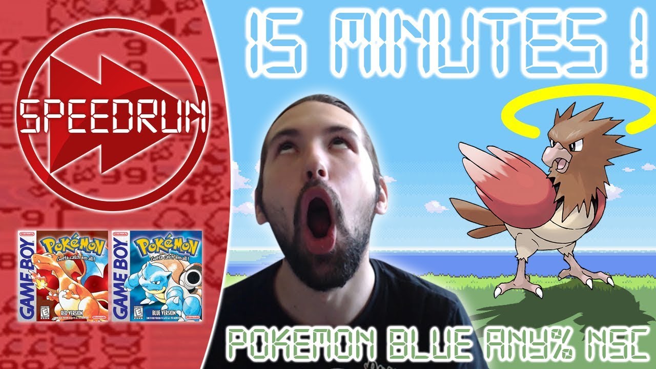 TERMINER POK&Eacute;MON BLEU EN 15 MINUTES ? - SPEEDRUN POK&Eacute;MON BLEU ANY% NSC