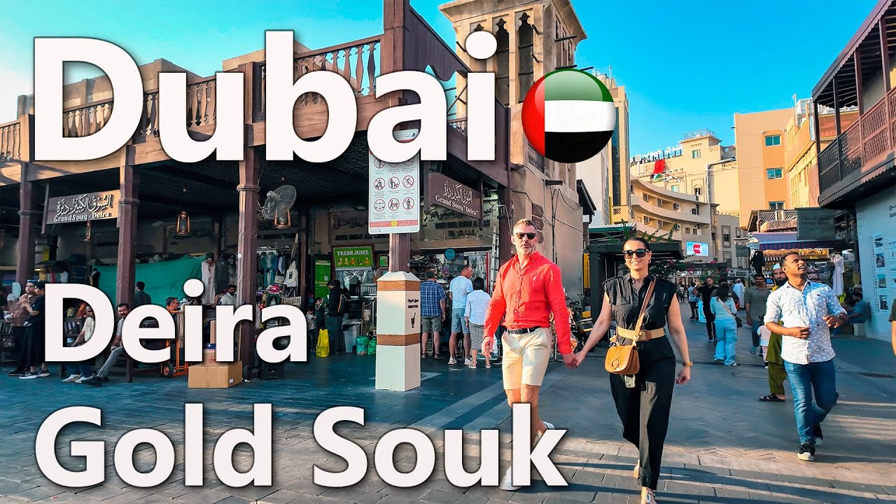 Dubai Gold Souk Deira Walking Tour 4K🇦🇪