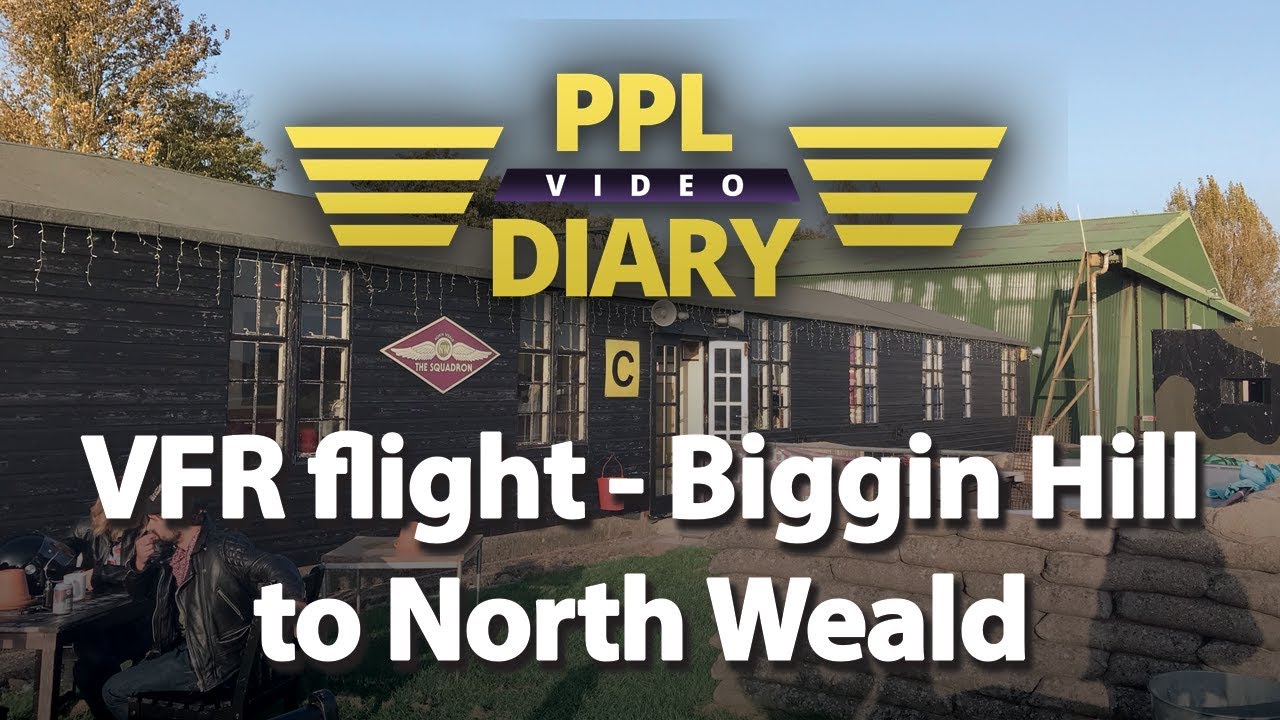 VFR flight from Biggin Hill to North Weald - Cessna 172 (with ATC)
