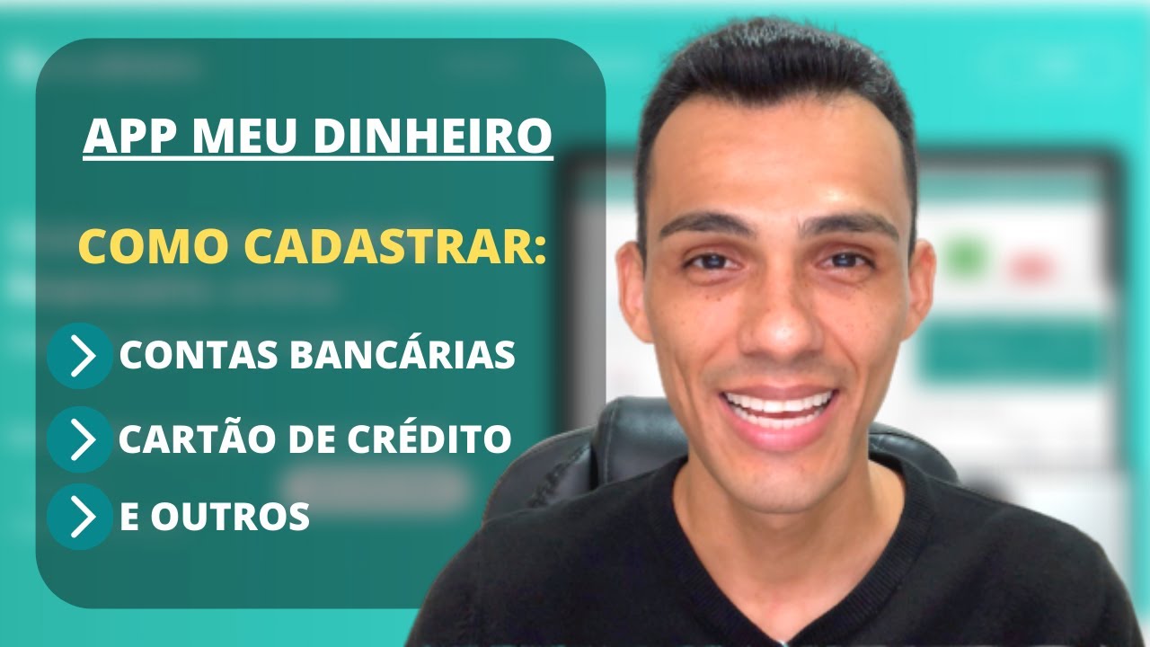 Como CADASTRAR CONTAS no sistema MEU DINHEIRO | APP MEU DINHEIRO #2 | Diógenes Ferrosil