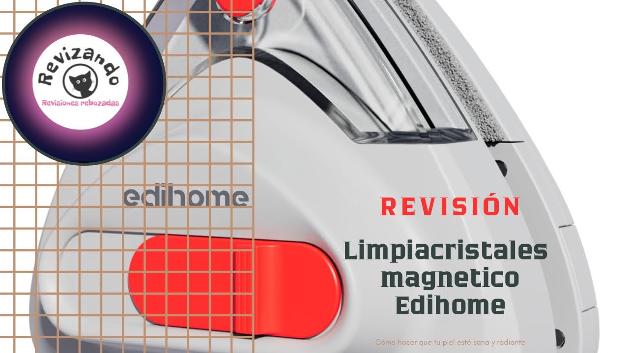 Limpiacristales Magnético Edihome, ajustable y apto para todo tipo de ventanas